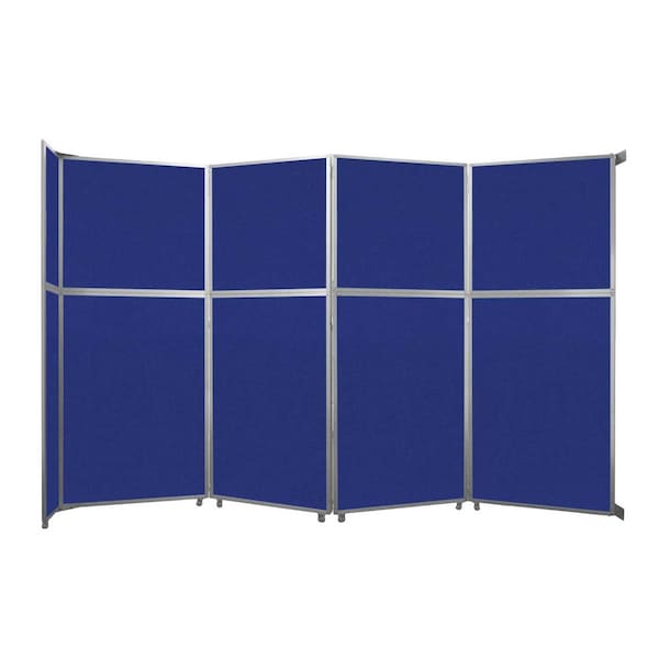 Operable Wall Folding Room Divider 15'7" x 10'3/4" Royal Blue Fabric